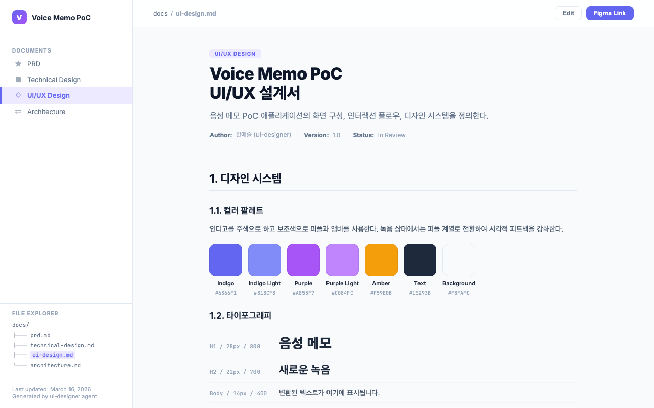 UI/UX設計書 — デザイナーが生成した画面設計文書