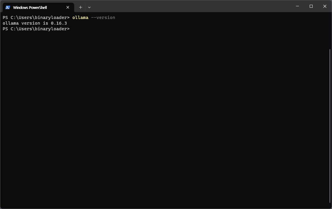 Ollama version check